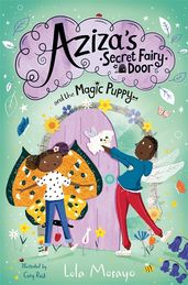 Book cover for Aziza's Secret Fairy Door and the Magic Puppy